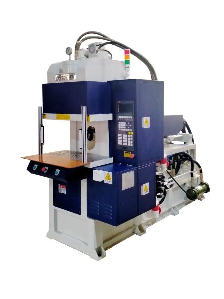 Quality 55 Ton  Vertical Injection Molding Machine For Power Cord with blue color for sale