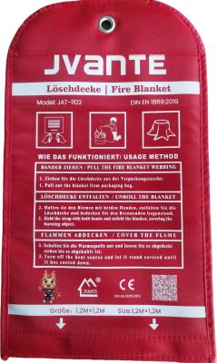 China Glass Fiber Fire Blanket Extinguisher Heat Resistant Temperature for sale