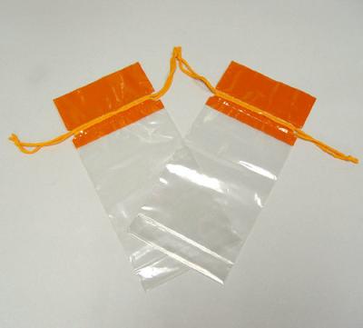 China CPE / LDPE Plastic Bag Drawstring Recyclable Printing Rope Bag for sale