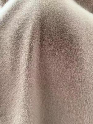 China Polyester Mink Cashmere Fabrics for Luxury dressing 50/75D yarn hand feeling soft more than 60 colors/AOP designs for sale