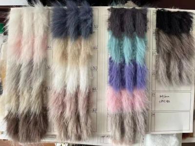 China Luxury Faux Fur Static-free OEKO-TEX 100 Standard Quality 50/75D Spun yarn hand feeling soft 50colors for clients for sale