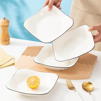 Chine Le lave-vaisselle Safe Ceramic Tableware a placé pour le décor à la maison de salle à manger à vendre