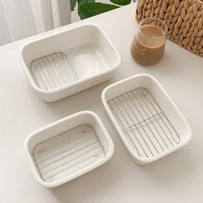 中国 9inch Heat Resistant Ceramic Tableware Sets Dishwasher Safe Cookware 販売のため