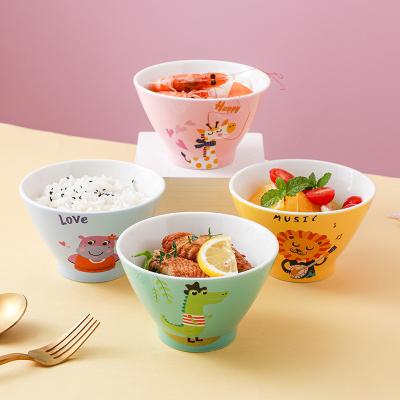 China Customized Printing Tableware Bowl Pack 6 Inch Ceramic Bowl for sale