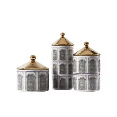 中国 500 Pieces Cement Ceramic Marking Candle Cup Customized Empty Scented Jar For DIY 販売のため