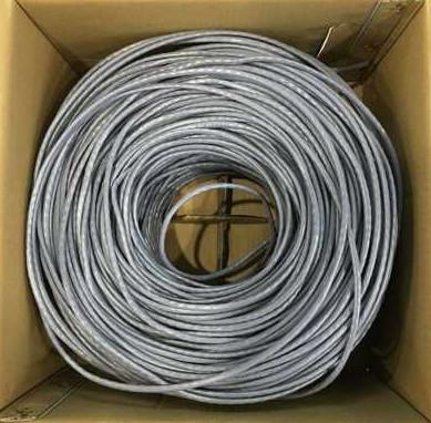 China Ethernet del cable de cobre del cable de Ethernet del AWG Cat5e del 155M Bandwidth 24 Cat.5E F-UTP en venta