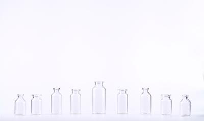 China Selecione imprimir garrafas de vidro claras farmacêuticas/tubos de ensaio de vidro médicos à venda