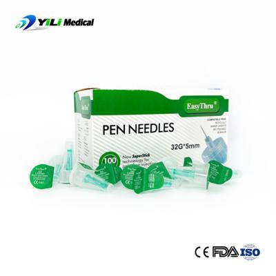 China 4mm Length Insulin Pen Needle 29G 30G 31G 32G 33G 100G  / Box Disposable Diabetes Insulin Pen for sale