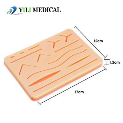 China Tear Resistant Silicone Suture Pad For Medical Students Suture Training Pad for sale