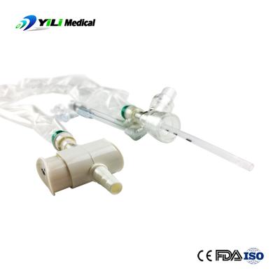 中国 Sterile 40cm EO Disposable Suction Catheter System Medical Grade PVC Closed System 販売のため