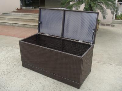 China Brown Resin Wicker Storage Box for sale