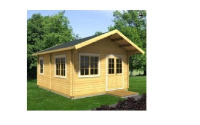 China Anti-Corrosive Outdoor Wooden House 590*570cm Waterproof For Garden for sale