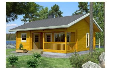 China Solid Summer Outdoor Wooden House 2-Bedroom Waterproof With Base Timber & Roofing for sale