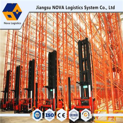 China Heavy Duty Narrow Aisle Warehouse Pallet Racking System Easily Accessible for sale