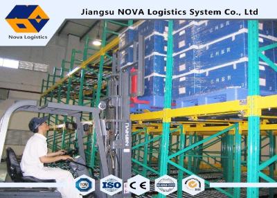 China Powder Coated Shuttle Pallet Racking FIFO Storage For Assembly Lines for sale