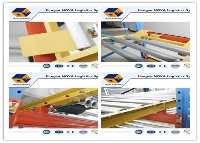 China CE / ISO Durable Steel Gravity Pallet Racking Heavy Duty Adjusted 75mm Pitch for sale
