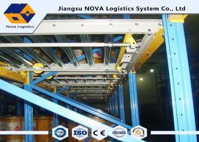 中国 大容量の重力流れパレット棚、ISOの圧延のタイヤ貯蔵の棚  販売のため