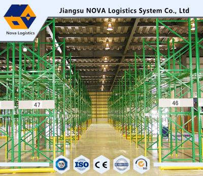 China Warehouse Industrial Storage, Q235B Pallet Storage Shelves For Handling Equipment for sale
