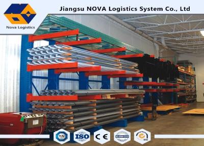China Powder Coat Paint Finish Cantilever Lumber Racks , Metal Racking System for sale