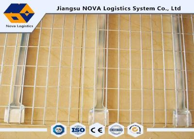 China Medium Duty Galvanised Steel Mesh Deck Railing , Pallet Rack Retail Shelving Systems  for sale