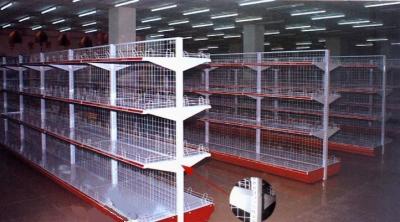 China Adjustable Rivet Boltless Steel Shelving For Supermarket Easy Assembly for sale