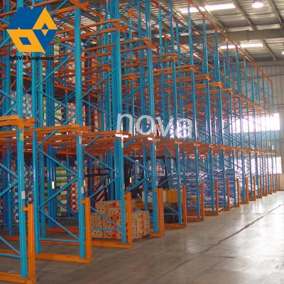 China Heavy Duty Q235 Steel Drive in Pallet Racking System Adjustable Commercial 350kg for sale