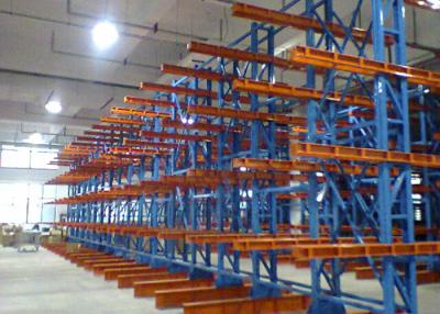 China High Density Steel Frame Cantilever Storage Racks Powder Coated Pipe Industrial for sale