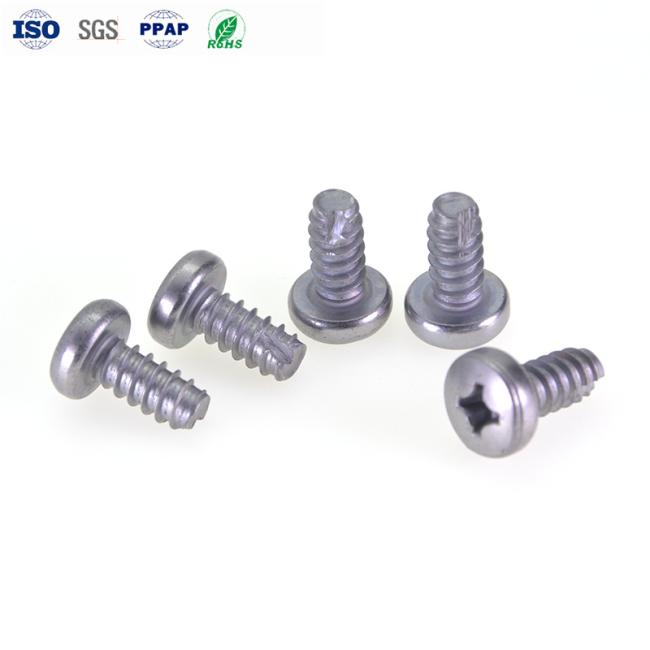 Available materials for self-tapping screws including stainless steel, carbon steel, alloy steel, brass, aluminum, and copper