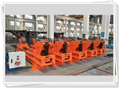 China Wind Tower Shells Assembly Station Roller Bed Fixed 300t Fit Up Rotator Remote Control for sale