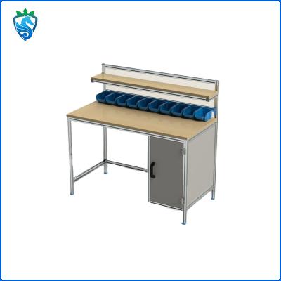 China Supply Aluminum Alloy Workbench Manufacturers Aluminum Profile Workbench For Material Sorting for sale