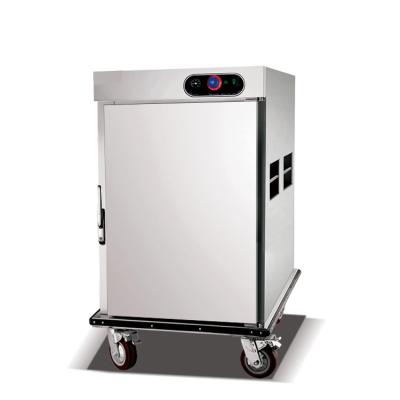 China Grande armário comercial móvel do aquecedor de alimento com as rodas de aço inoxidável à venda