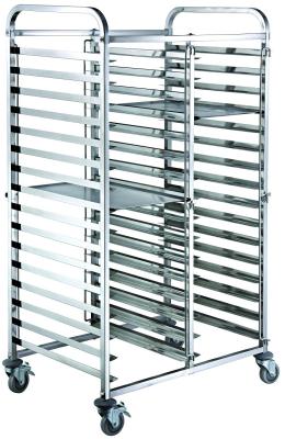 China Mobile Commercial Hotel Equipment Bakery Tray Rack Trolley Stainless Steel Food Trolley for sale