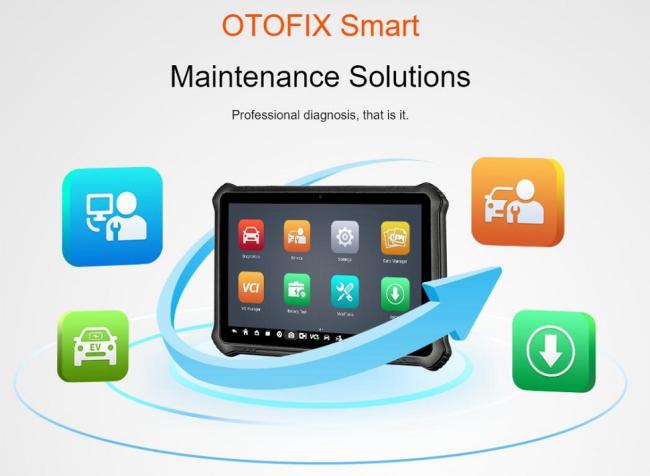 OTOFIX D1 Plus Professional Diagnostic Tool 36+ Service Functions Read/Erase Codes View Live Data Active Test