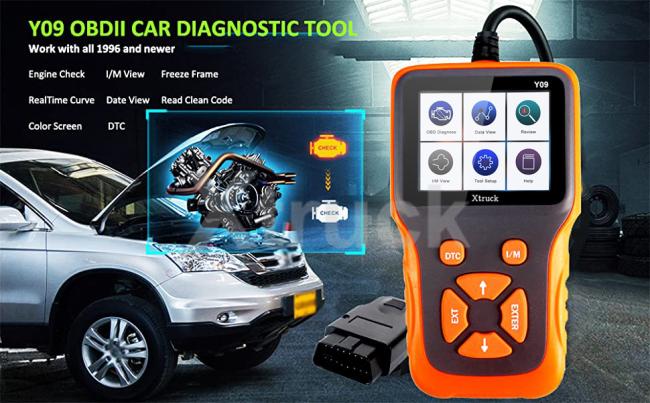 Automotive Scanner OBD2 Scanner Y09 check Engine Code Reader OBD2 Scanner Car Check Engine Fault Diagnostic Scanning Tool