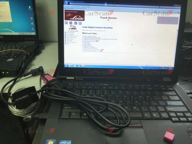 Forklift Linde Canbox Doctor Diagnostic scanner Pathfinder Software LINDE LSG Linde Forklift Truck Diagnostic Tool