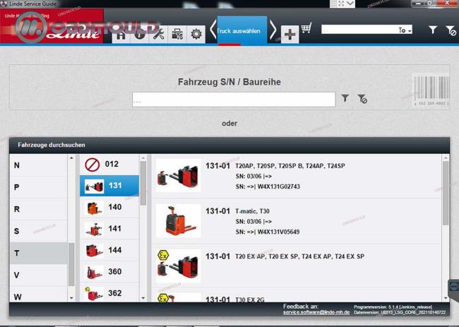Forklift Linde Canbox Doctor Diagnostic scanner Pathfinder Software LINDE LSG Linde Forklift Truck Diagnostic Tool