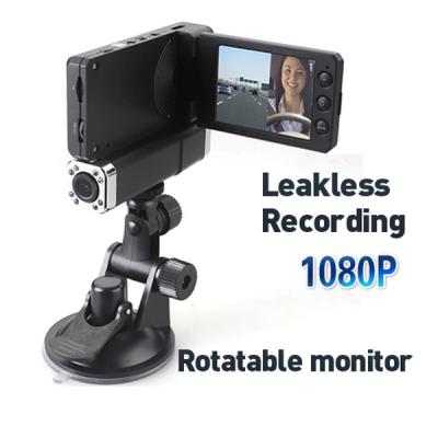 China HD 1080p Dual Lens IR Car Dashboard Dash Camera Cam DVR Rotable Monitor for sale