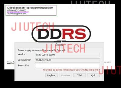 中国 デトロイト ディーゼル ソフトウェア頑丈なトラックの診断走査器、Ddrs 7.09 販売のため