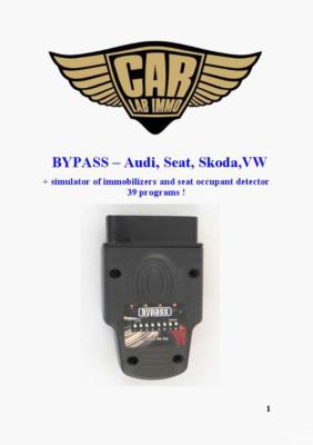 China Automotive Key Programmer BYPASS Audi Skoda Seat VW ECU Unlock immobilize Tool for sale