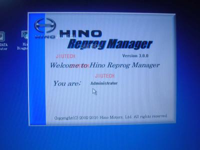 Китай Менеджер V3.0 Hino Reprog/програмное обеспечение Hino диагностическое для двигателя Progamming Hino Ecu продается