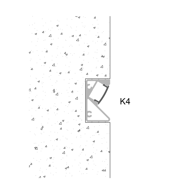 Cross-section diagram of LED aluminum profile