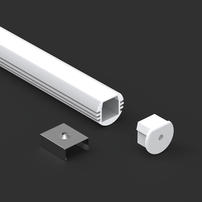 Cross-section diagram of LED aluminum profile