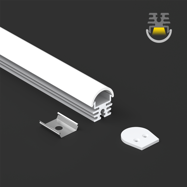 Cross-section diagram of LED aluminum profile