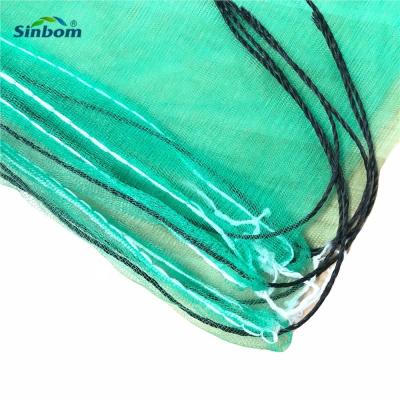 China 100% Virgin HDPE Drawstring Mesh Bags for Date Palm Protection and Transportation for sale
