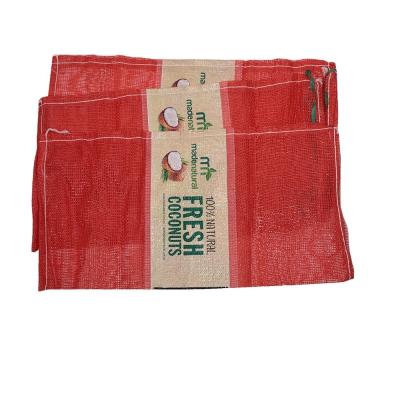 China 40*60cm Flat L Sewing Leno Mesh Bag PP/PE Knitted Onion Sacks Other Agriculture for sale