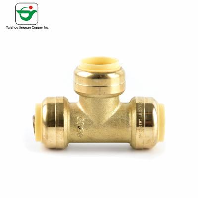 China 1''X1''X1'' C46500 Brass T Plug Connector Equal Tees for sale