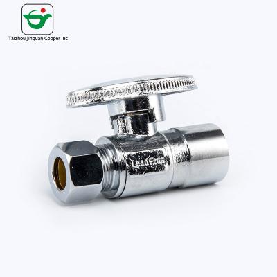 China Oval Handle Chrome Finishing CPVC Brass Stop Valve for sale