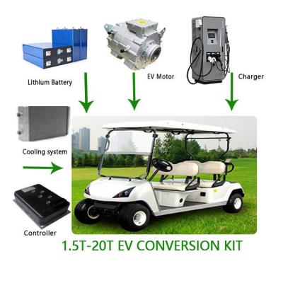 China DC AC Golf Cart EV Car Electric Motor Conversion Kit Waterproof IE 4 Efficiency for sale