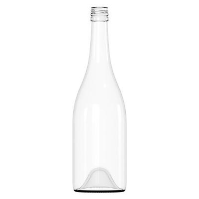 China 1000ml 1750ml Premium Burgundy Glass Spirit Bottle BVS Neck 30x60mm for sale