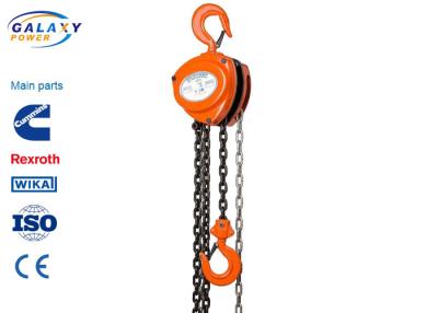 China 10T 10mm Alloy Steel Chain Hoist Double Pawl Manual Type 125KN Test Load High Efficiency for sale